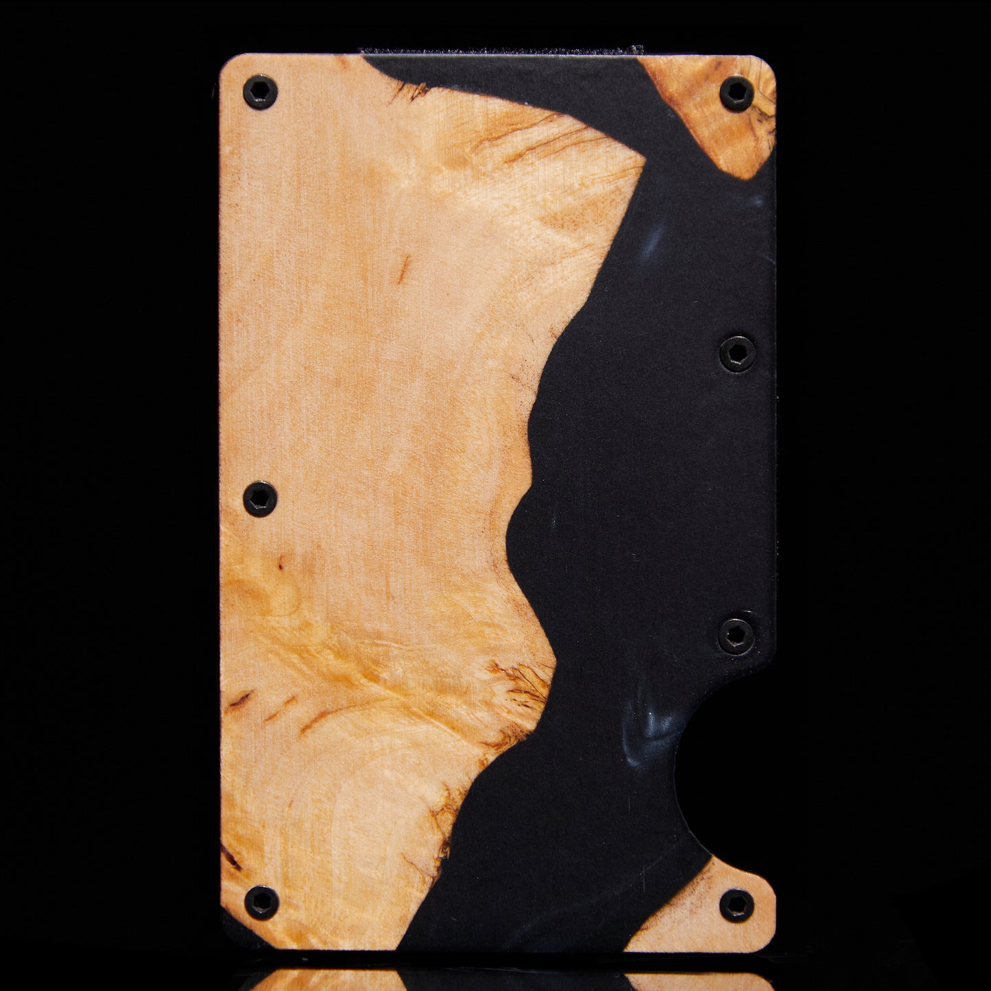 Magnetic Wood and Acrylic Wallet - Smart Style Meets Convenience