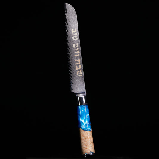 Personalized Wood and Acrylic Shabbat Knife - Tradition Meets Modern Design